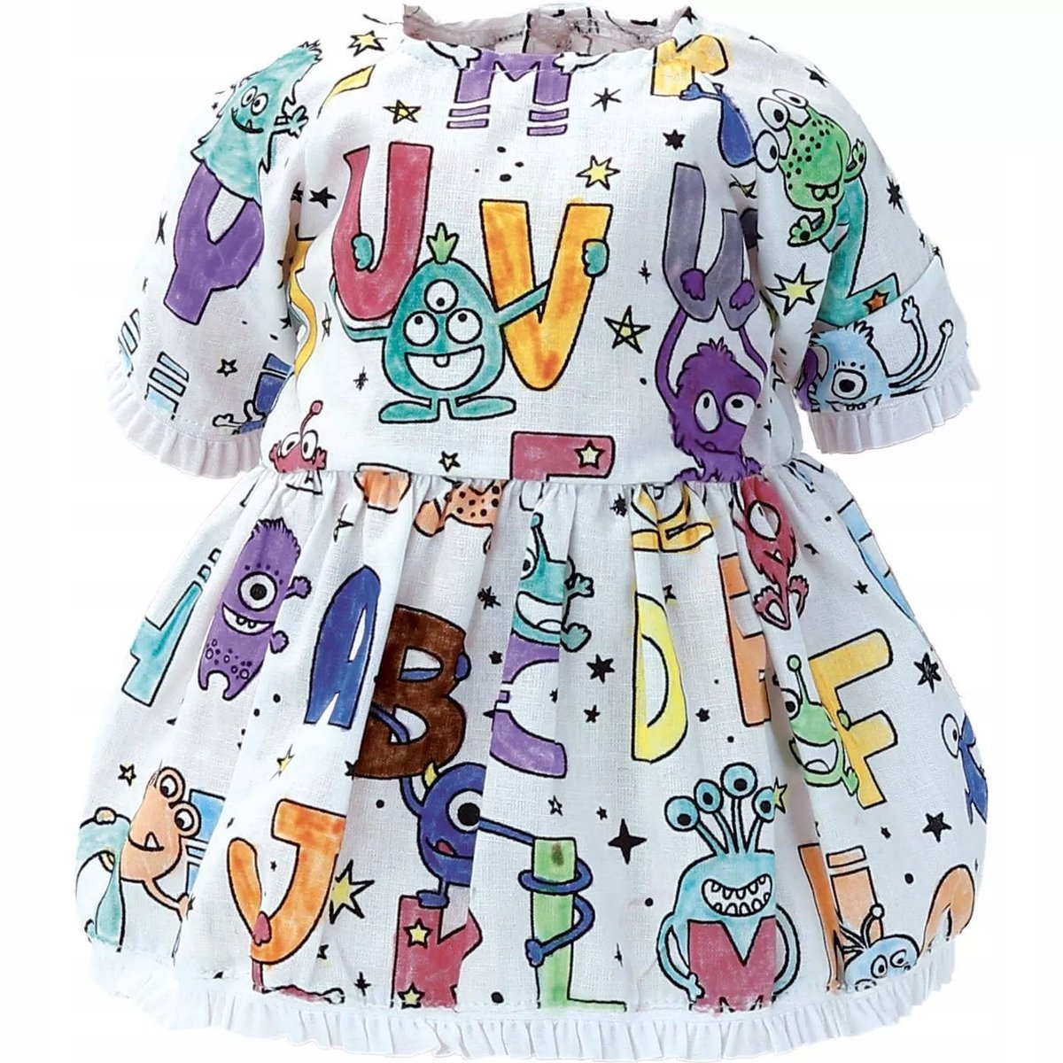 Ubranko do kolorowania dla lalek/bobasów o wysokości 34-38 cm Petitcollin