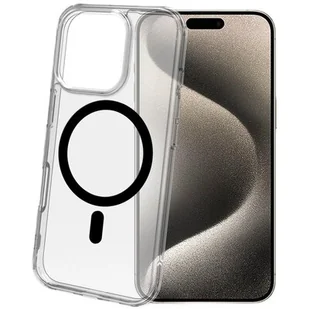 Etui CELLY Gelskinmag do Apple iPhone 16 Pro Przezroczysto-czarny - Etui i futerały do telefonów - miniaturka - grafika 1