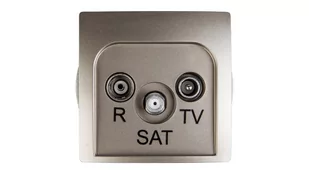 Kontakt Simon Gniazdo ścienne Basic RTV-SAT przelotowe (moduł) BMZAR-SAT10/P.01/ - Gniazdka elektryczne - miniaturka - grafika 1