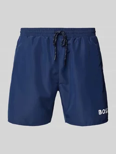 Spodenki kąpielowe o kroju relaxed fit z nadrukiem z logo model ‘STARFISH’ - Kąpielówki męskie - miniaturka - grafika 1