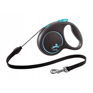 Flexi smycz automatyczna Black Design M 5m 20kg - Smycze dla psów - miniaturka - grafika 1