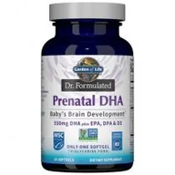 Witaminy i minerały - Garden of Life Dr. Formulated Prenatal DHA - Baby Brain Development Suplement diety 30 kaps. - miniaturka - grafika 1