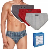 Majtki męskie - SLIPY 3-PAK męskie HENDERSON 1446 BAWEŁNA - r XL - miniaturka - grafika 1