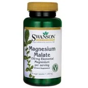 Układ nerwowy - Swanson, Usa Jabłczan magnezu 150 mg - suplement diety 60 kaps. - miniaturka - grafika 1