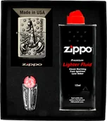 Trafika - Zestaw Zippo Zapalniczka Zodiac Scorpio Skorpion Prezentowy No1 - miniaturka - grafika 1