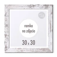 Ramki na zdjęcia - Ramka Na Zdjęcia 30X30 Cm Ramki Biała Sosna Kwadratowa - miniaturka - grafika 1