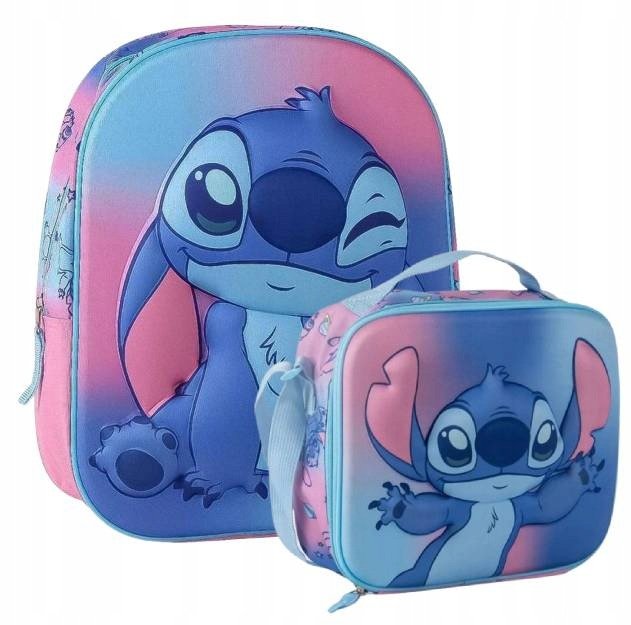 Stitch Plecak Wycieczki Dziecięcy 3D Torebka Torba Premium Stitch Disney