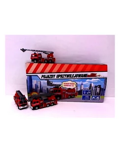 Wóz strażacki z dźw. i św.14cm p12 HIPO - Samochody i pojazdy dla dzieci - miniaturka - grafika 1