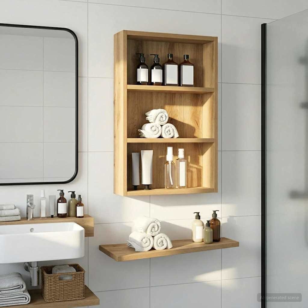 vidaXL vidaXL Szafka ścienna łazienkowa Dąb rzemieślniczy 40 x 10 x 60,5 cm