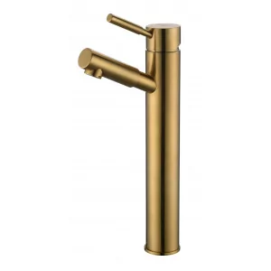 BLUE WATER DEN-BUW.050 ZŁOTY SZCZOTKOWANY  MAT DENVER Bateria umywalkowa wysoka  ZŁOTY SZCZOTKOWANY  MAT - Baterie umywalkowe - miniaturka - grafika 1