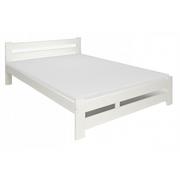Łóżka - Białe drewniane małżeńskie łóżko 160x200 - Zinos - miniaturka - grafika 1