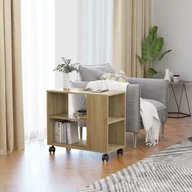 Ławy i stoliki kawowe - vidaXL Stolik boczny, dąb sonoma, 70x35x55 cm, płyta wiórowa vidaXL - miniaturka - grafika 1