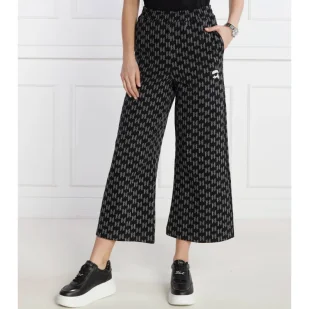 Karl Lagerfeld Spodnie dresowe | Loose fit - Dresy damskie - miniaturka - grafika 1