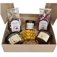 Zestawy upominkowe - Zestaw Prezentowy nr 3 turecka herbata MEVLANA 2smaki przetwory dżem świeca - miniaturka - grafika 1