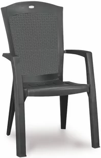 Bazkar Krzesło ogrodowe 65x61x99cm Minnesota Dining Antracyt/szary BK-CU213717 - Fotele i krzesła ogrodowe - miniaturka - grafika 2