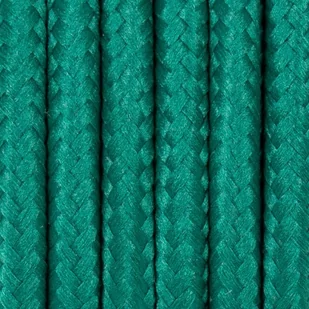Ciemnozielony kabel w opocie poliestrowym 19 sosnowy las dwużyłowy 2x0.75 Kolorowe Kable - Przewody elektryczne - miniaturka - grafika 1
