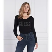 Swetry damskie - GUESS Sweter PASCALE | Regular Fit - miniaturka - grafika 1