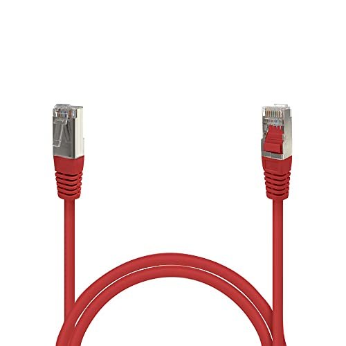 Waytex 33503 RJ45 CAT6 kabel sieciowy ekranowany FTP 0,5 m czerwony