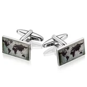 Spinki do mankietów i krawatów - Spinki do mankietów X2 Mapa - miniaturka - grafika 1