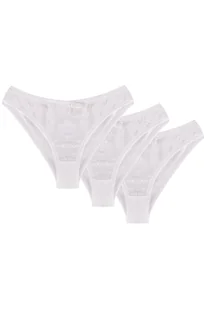 Wol-Bar soft pretty 3-pak biały l majtki figi - Majtki damskie - miniaturka - grafika 1