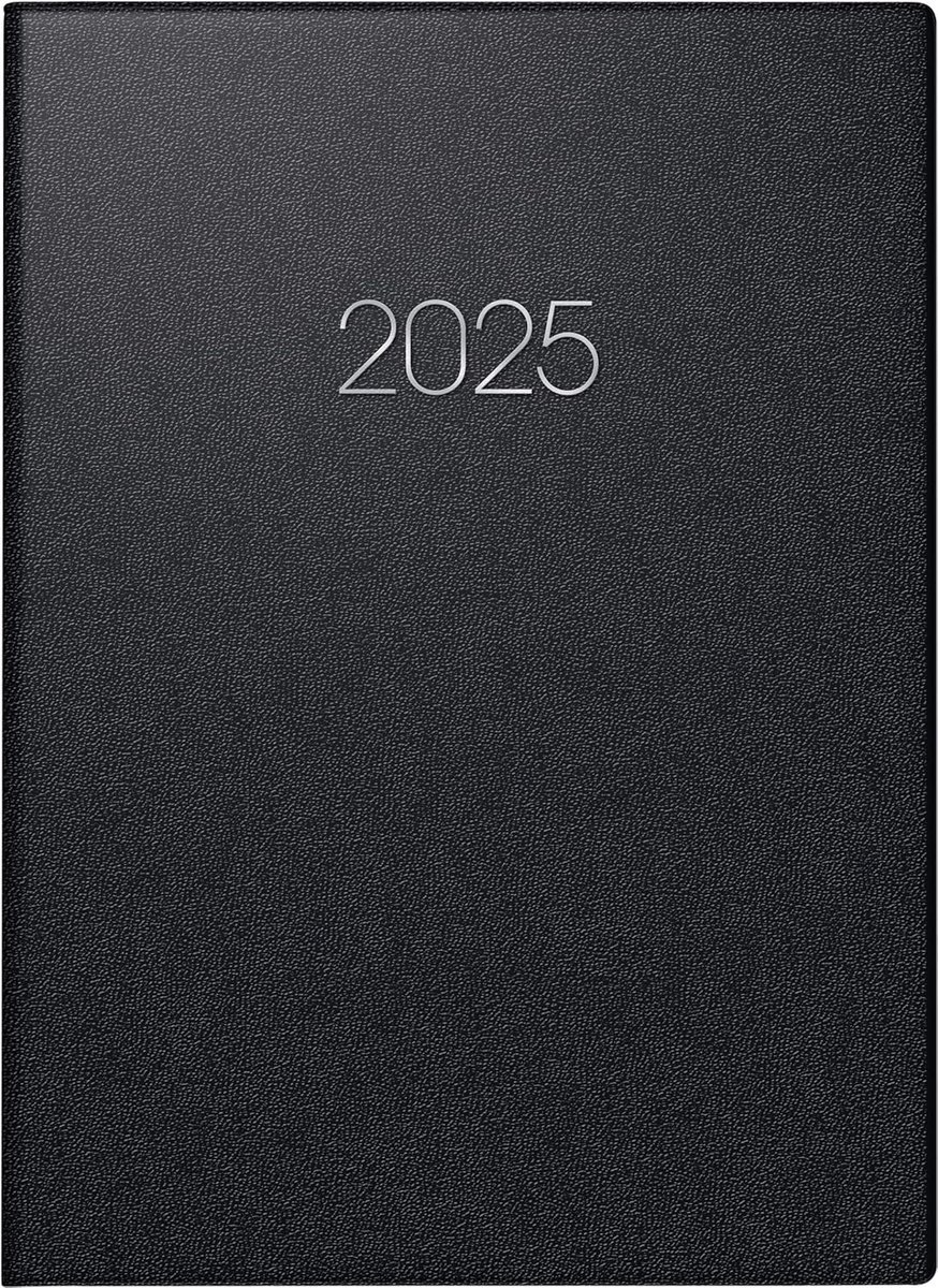 Kalendarz książkowy 2025 A5 Brunnen czerń