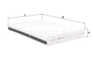 Filtry kabinowe - Filtr, wentylacja przestrzeni pasażerskiej Mahle LA 1198 - miniaturka - grafika 1