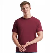 Koszulki męskie - T-shirt Koszulka Męska Bawełna 100% FruitLoom Original T 610820 BORDOWY L - miniaturka - grafika 1