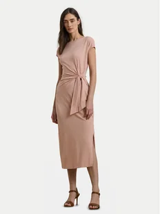 LAUREN RALPH LAUREN Sukienka dzianinowa 250964086001 Różowy Regular Fit - Sukienki - miniaturka - grafika 1