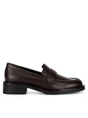 Mokasyny damskie - Gino Rossi Mokasyny NIDA-116001 Brązowy - miniaturka - grafika 1