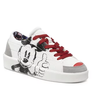 Sneakersy damskie - Desigual Sneakersy Mickey 22SSKP12 1000 - grafika 1