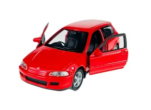 WELLY 1992 HONDA CIVIC V CZERWONY 1:34 SAMOCHÓD NOWY METALOWY MODEL - Samochody i pojazdy dla dzieci - miniaturka - grafika 1