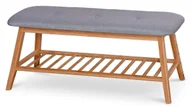 Ławki do przedpokoju - Drewniana ławka z półką siedzisko na buty 100 cm N1-K40 - miniaturka - grafika 1