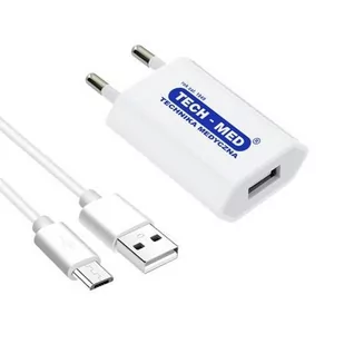 Tech-Med Zasilacz Sieciowy Usb - Ciśnieniomierze i akcesoria - miniaturka - grafika 1
