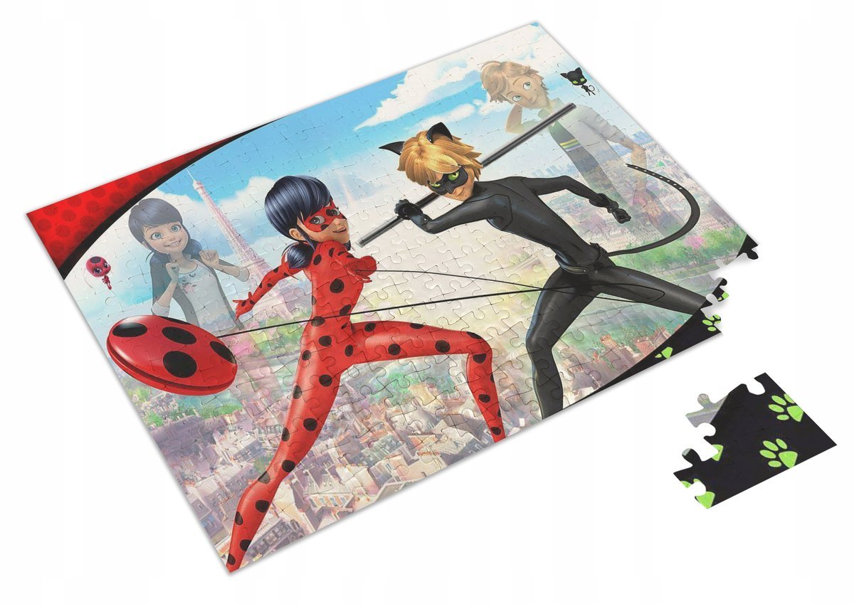 PUZZLE MIRACULUM BIEDRONKA I CZARNY KOT 252 EL. #2