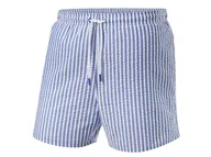 Kąpielówki męskie - CRIVIT Szorty kąpielowe męskie (Niebieski/ biały, 9/3XL) - miniaturka - grafika 1