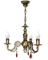 Lampy sufitowe - Lemir Antares Żyrandol 3 - punktowy - Patyna O1313/W3 426 / O1313/W3 - miniaturka - grafika 1