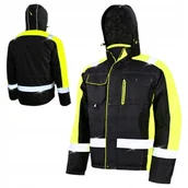 Odzież robocza - Kurtka robocza męska ZIMOWA OCIEPLANA Odblaskowa Wodoodporna BHP Wygodna - miniaturka - grafika 1