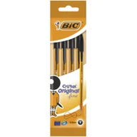 Długopisy - BIC Długopis Cristal Original fine czarny - 4sztuki 872726 - miniaturka - grafika 1