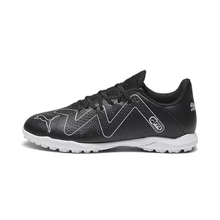 PUMA Unisex Future Play Tt Jr buty piłkarskie dla dzieci, Puma Black Puma Silver, 36 EU - Piłka nożna - miniaturka - grafika 1