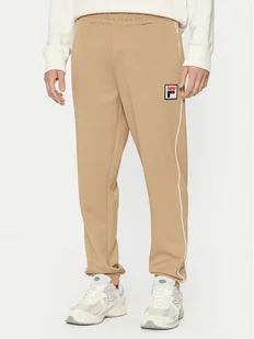 Fila Spodnie dresowe Lincoln FAM0663 Beżowy Regular Fit - Spodnie sportowe męskie - miniaturka - grafika 1