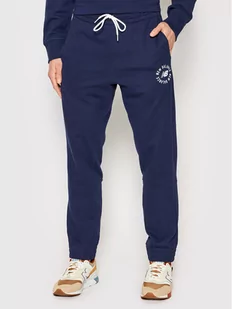 NEW BALANCE Spodnie dresowe MP21900 Granatowy Athletic Fit - Spodnie sportowe męskie - miniaturka - grafika 1