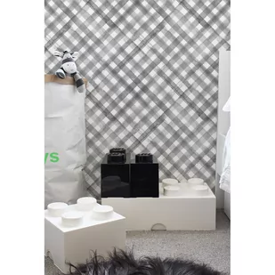 Flizelina tapeta Szary geometryczny wzór 208x146cm - Tapety - miniaturka - grafika 1