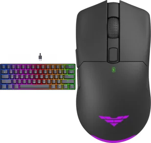 PREYON Brown All Claw PBAC61B + Mysz Preyon Owl Wireless POW35B M-9120823 - Zestawy myszka + klawiatura - miniaturka - grafika 1