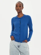Swetry damskie - Sisley Kardigan 17Q3M5203 Niebieski Regular Fit - miniaturka - grafika 1