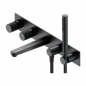 Baterie podtynkowe - Omnires CT8037/1AT CT8037/1AT CONTOUR bateria wannowa 5-otworowa podtynkowa antracyt - miniaturka - grafika 1