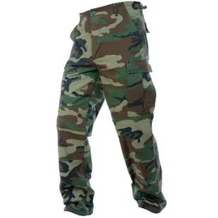 Spodnie myśliwskie męski Mil-Tec BDU Rip-Stop Woodland - Odzież trekkingowa męska - miniaturka - grafika 1