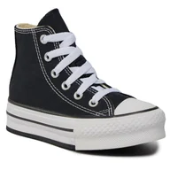 Koszulki i topy damskie - Trampki Converse Chuck Taylor All Star Lift Platform High Top Little Kids 372859C Black - miniaturka - grafika 1