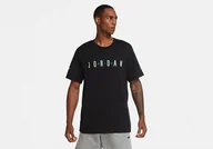 Koszulki męskie - Nike Air Jordan Sport Dna Crew Tee Black - miniaturka - grafika 1