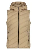 Kamizelki damskie - CMP Kamizelka pikowana w kolorze beżowym - miniaturka - grafika 1