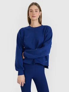 Damska bluza dresowa nierozpinana bez kaptura 4F 4FWSS25TSWSF1543 - niebieska - Bluzy damskie - miniaturka - grafika 1